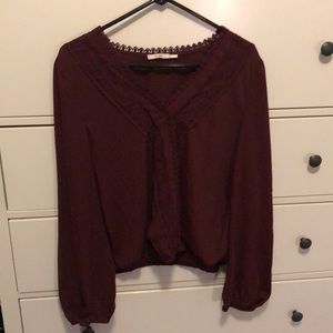 Maroon Blouse